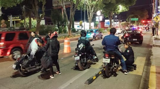 Policía municipal de Tlaxcala realiza operativo cero tolerancia en Guillermo Valle