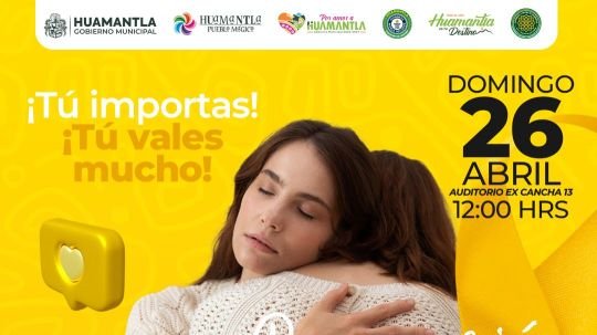 Huamantla promueve la salud mental con jornada de prevención del suicidio