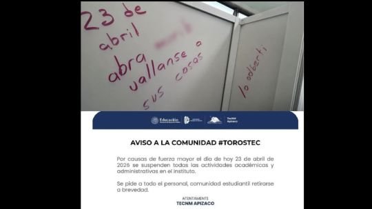 Suspenden clases en ITA de Apizaco y activan protocolo por mensaje intimidatorio