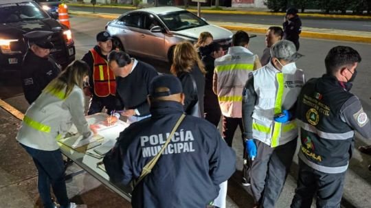Refuerza Tlaxcala capital acciones de prevención y seguridad vial con operativo de alcoholimetría