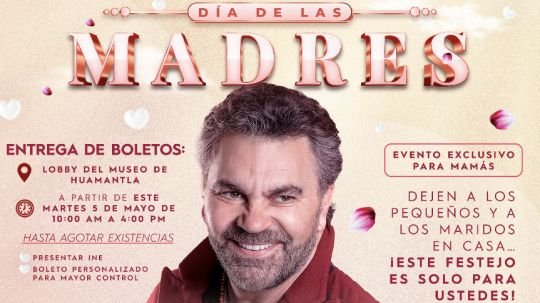Huamantla celebrará a las mamás con el gran concierto de Mijares en La Taurina