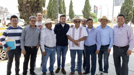 Autoridades estatales y municipales recorren proyecto de la ciudad del abastecimiento en Huamantla