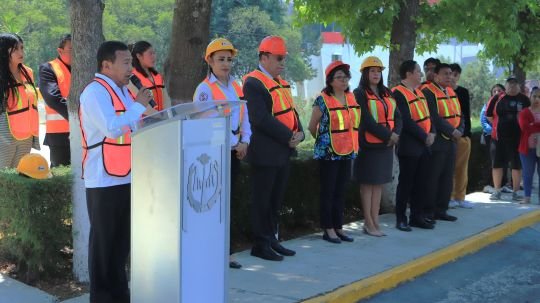 Comunidad de la UATx participó en el Primer Simulacro Nacional 2026