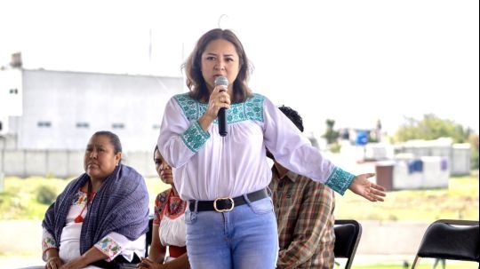 Reconoce Lucía Arce apoyo de presidenta Claudia Sheinbaum por impulsar obra en San Isidro Buensuceso