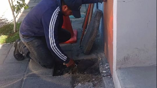 Con obras en calle primero de mayo, Alfonso Sánchez fortalece movilidad peatonal en la capital