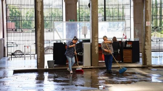Congreso del Estado registra afectaciones por intensa lluvia