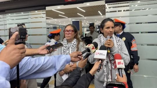 Denuncian tortura mexicanas de la Global Sumud secuestradas por Israel en su regreso a México