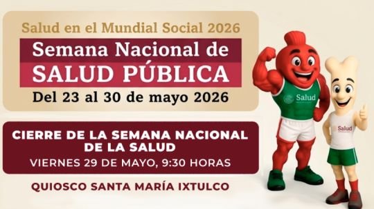 Gobierno municipal de Tlaxcala y SESA acercarán servicios médicos gratuitos en cierre de la semana de salud en Ixtulco