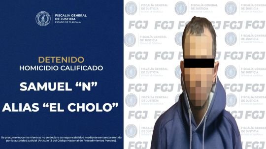Policía de investigación detiene a implicado en homicidio calificado en Apizaco: FGJE