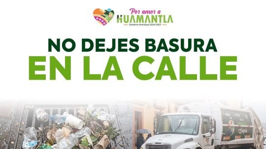 Huamantla exhorta a no dejar basura en via pública y evitar así encharcamientos