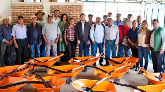 Salvador Santos fortalece la coordinación con autoridades ejidales y de comunidad en favor del sector rural huamantleco