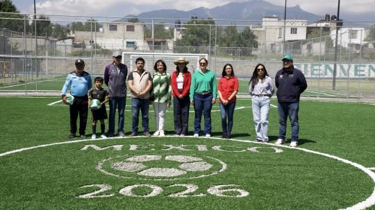 Resultado de la gestión de Chava Santos: Huamantla estrena dos nuevas canchas de futbol 5