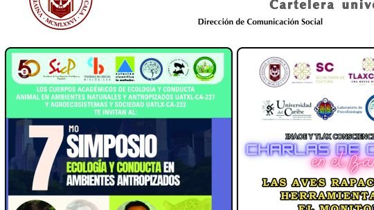 Cartelera de la Universidad Autónoma de Tlaxcala al miércoles 24 de junio de 2026