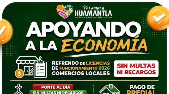 Impulsa gobierno municipal de Huamantla campaña para regularizar adeudos municipales sin multas ni recargos
