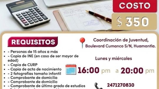 Huamantla impulsa la capacitación con el curso Contabilidad para no Contadores