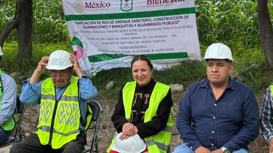 Inician en SPM obras de drenaje, guarniciones, banquetas y alumbrado en Tlaltepango