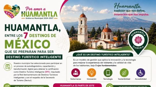 Huamantla, entre los siete destinos de México que avanzan hacia la certificación como destino turístico inteligente