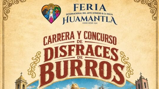 Todo listo para la carrera y concurso de disfraces de burros en la feria de Huamantla 2026