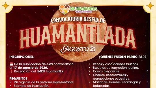 Abren convocatoria para participar en el Desfile de Huamantlada 2026