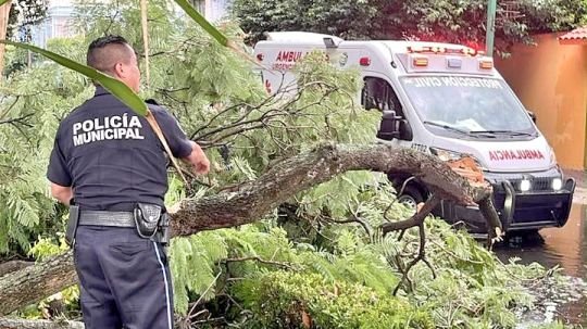 Tras intensa lluvia se activa respuesta inmediata de las brigadas municipales en la capital