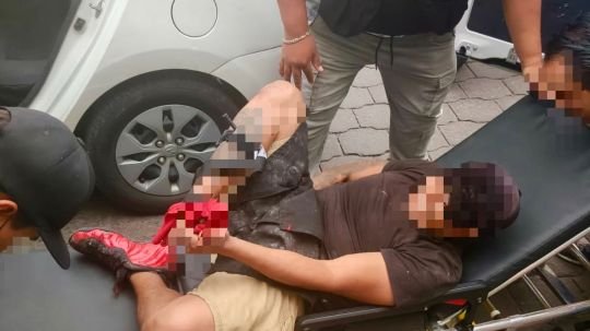 Atienden de manera inmediata elementos de seguridad y protección civil municipales a trabajador lesionado por maquinaria