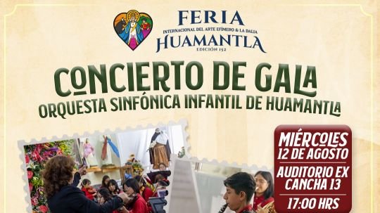 Orquesta sinfónica infantil de Huamantla llenará de música la feria internacional del arte efímero y la dalia