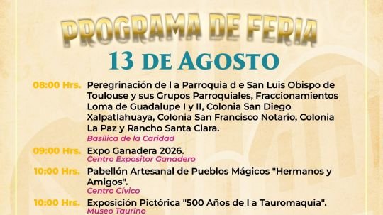 Tradición, fe y cultura se encuentran este jueves en la feria