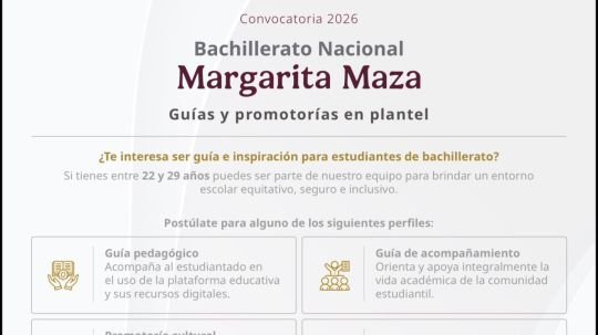 Difunde ayuntamiento de Huamantla convocatorias para los nuevos bachilleratos Margarita Maza