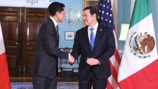 Velasco se reúne con Marco Rubio en Washington; abordan temas orientados a migración y fentanilo