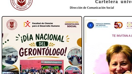Cartelera de la Universidad Autónoma de Tlaxcala al lunes 31 de agosto de 2026