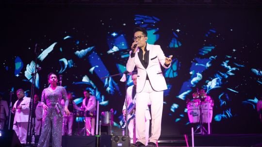 Los Ángeles Azules ponen a bailar a Huamantla en una noche inolvidable de feria