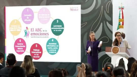 En regreso a clases, Sheinbaum anuncia programa ABC de las emociones para atender salud mental en secundarias
