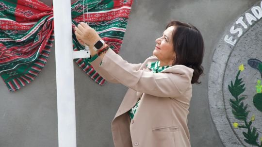 Inauguran asta bandera en el Pueblo De Mariano Matamoros