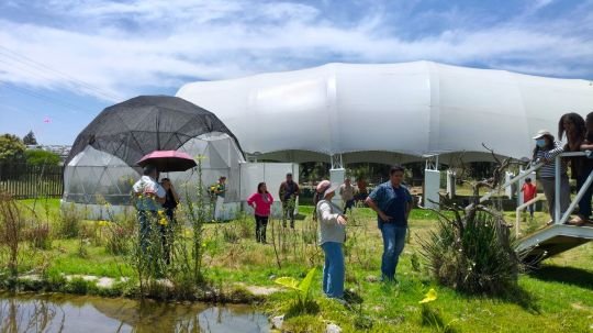 Estudiantes de la Maestría Internacional GLOBE visitaron el Jardín Etnobiológico de la UATx