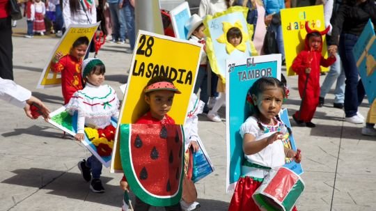 Huamantla se llena de ternura y patriotismo con desfile de niñas y niños