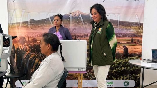 Rocío Hernández Castillo impulsa jornada de salud visual en beneficio de familias ejidatarias de Huamantla