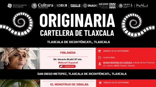 La muestra cinematográfica Originaria 2026 proyectará el próximo sábado 26 de septiembre seis producciones