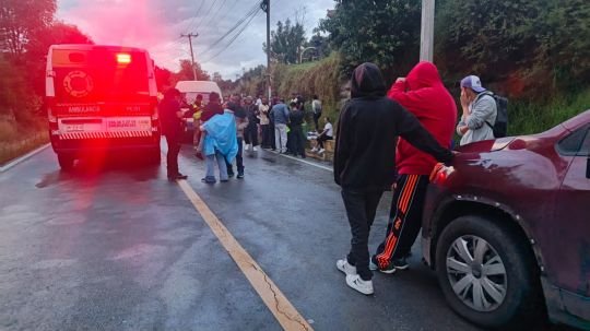 11 lesionados tras accidente en Amaxac
