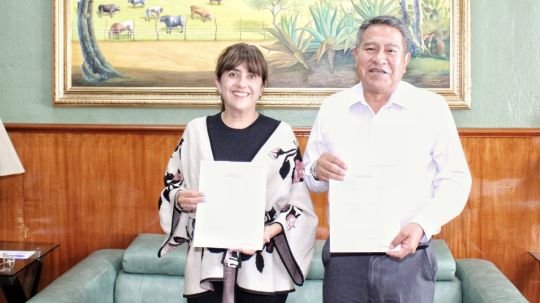 Ayuntamiento de Tlaxcala signa convenio de colaboración con el patronato de feria