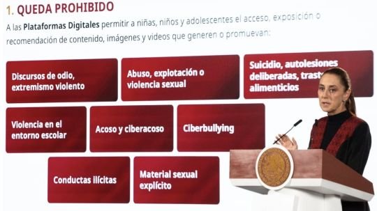 Sheinbaum presenta proyecto de decreto para obligar a plataformas digitales a bajar contenidos que inciten violencia