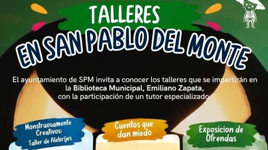 Invita Ayuntamiento de San Pablo del Monte a talleres infantiles de temporada en la Biblioteca Municipal