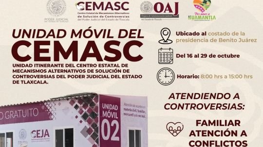Llega a la comunidad de Benito Juárez en Huamantla, la unidad móvil del Cemasc con servicios gratuitos