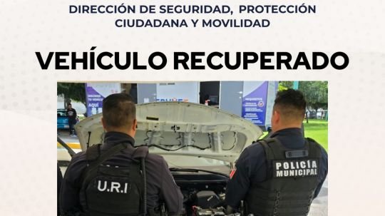 Policía de la capital detecta y asegura vehículo con reporte de robo vigente en Puebla