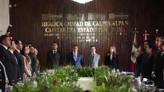 Trasladan los Poderes del Estado a Calpulalpan por el 152 aniversario de su anexión a Tlaxcala