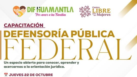 Smdif Huamantla invita a capacitación sobre defensoría pública para fortalecer el conocimiento de los derechos ciudadano
