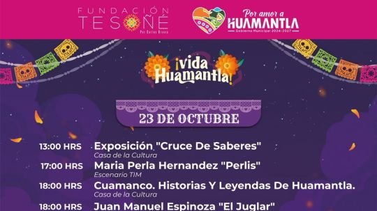 Vida Huamantla 2026 presenta una agenda cultural llena de tradición, arte y misticismo este 23 de octubre