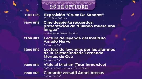 Leyendas, memoria y tradición dan vida a la agenda cultural de Huamantla