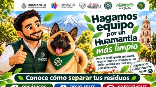 Huamantla impulsará la separación de residuos y la reducción de basura ante la contingencia estatal