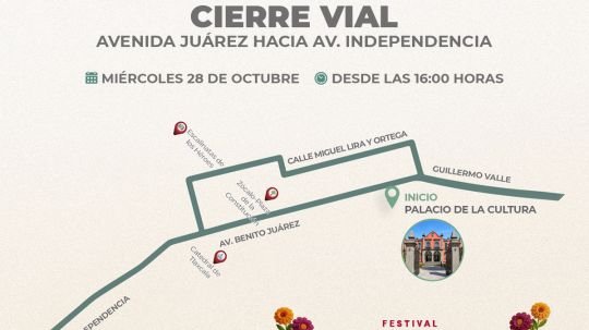 Habrá cierre vial por festival Ochpaniztli a partir de las 16:00 horas; se invita a familias a vivirlo
