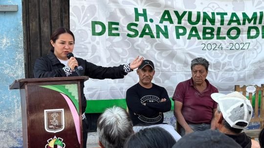 Inaugura Lucía Arce obras en comunidad de San Sebastián Xolalpan